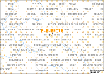 map of Fleurette