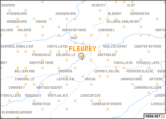 map of Fleurey