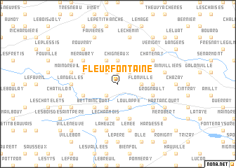 map of Fleurfontaine