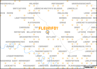 map of Fleurifoy