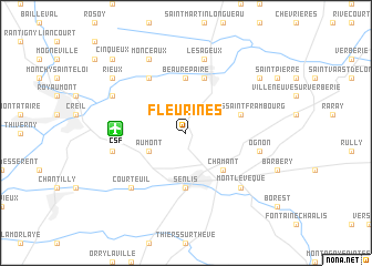map of Fleurines