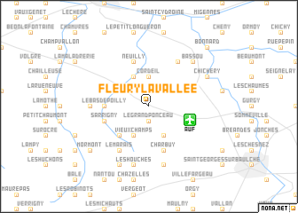 map of Fleury-la-Vallée