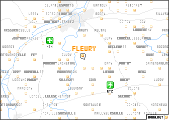 map of Fleury