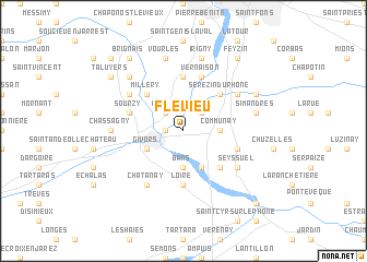 map of Flevieu