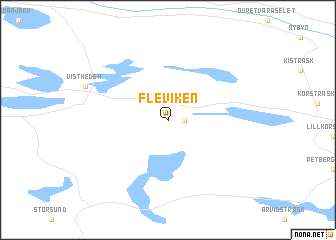 map of Fleviken