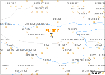 map of Fligny