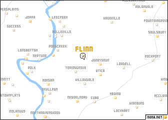 map of Flinn