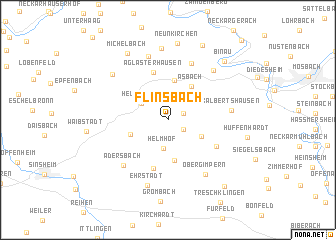 map of Flinsbach