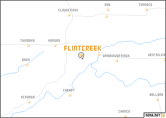 map of Flint Creek