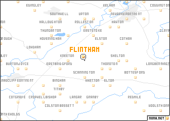 map of Flintham