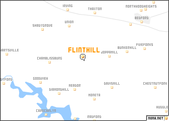 map of Flint Hill