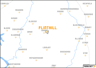 map of Flint Hill