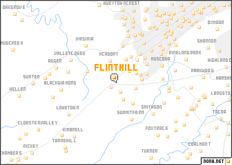 map of Flint Hill