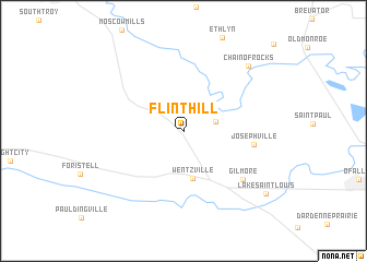 map of Flint Hill