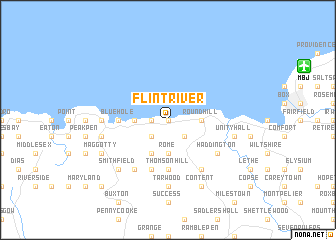 map of Flint River