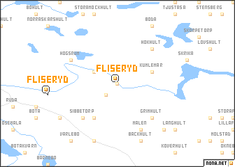 map of Fliseryd