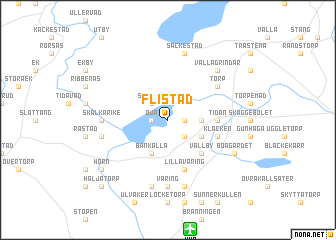 map of Flistad