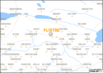 map of Flistad