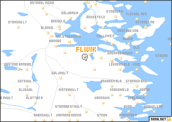 map of Flivik