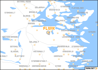 Flivik (Sweden) map - nona.net