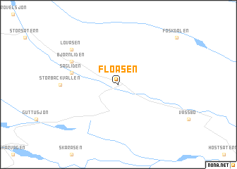 map of Floåsen