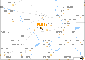 map of Floby