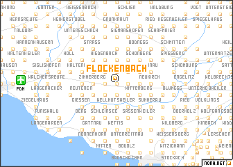 map of Flockenbach