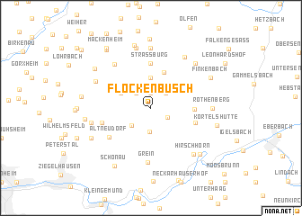 map of Flockenbusch