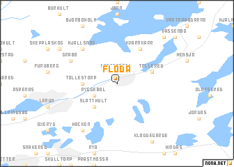 map of Floda