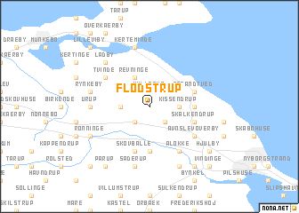 map of Flødstrup