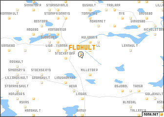 map of Flohult