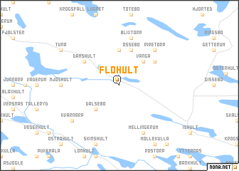 map of Flohult