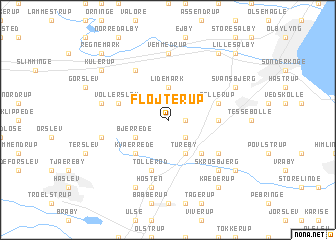 map of Fløjterup