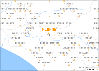 map of Flókas