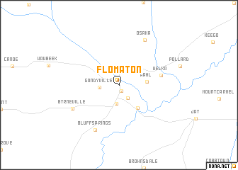 map of Flomaton