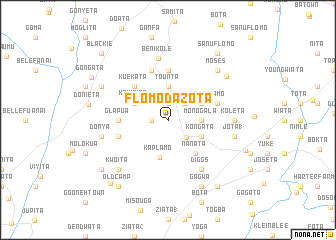 map of Flomo Dazota