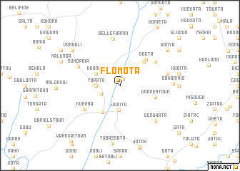 map of Flomota