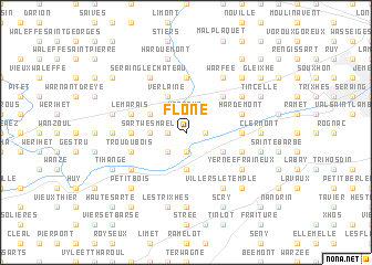 map of Flône