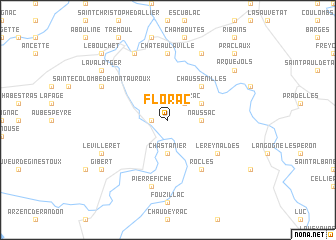 map of Florac