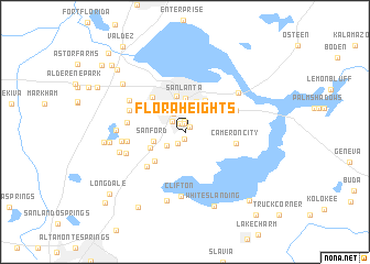 map of Flora Heights