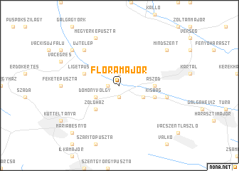map of Flóramajor