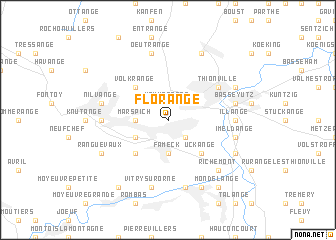 map of Florange