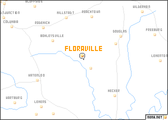 map of Floraville