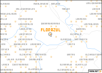 map of Flor Azul