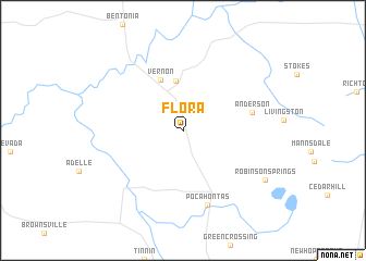 map of Flora