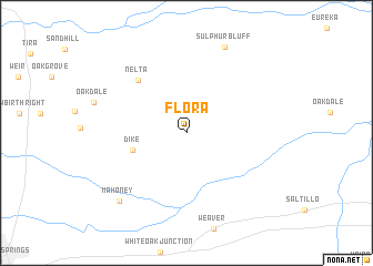 map of Flora