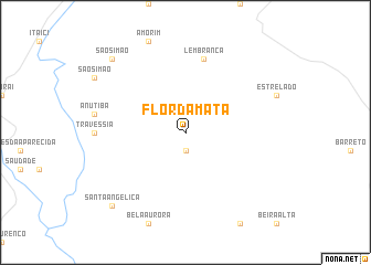 map of Flor da Mata