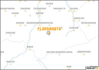 map of Flor da Mata