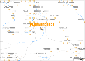 map of Flor de Acebos