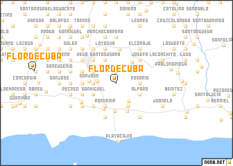 map of Flor de Cuba